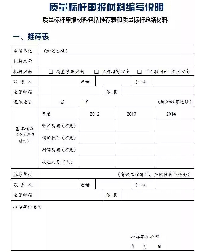 工信部今年擬遴選約30個全國質(zhì)量標(biāo)桿