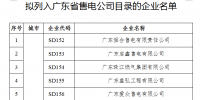 廣東：公布第五批列入售電公司目錄企業(yè) 兩家公司需補充材料