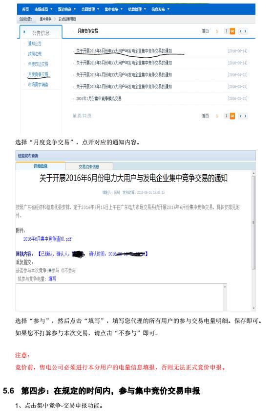 廣東電力交易市場集中競價交易指南