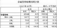 湖北省2017上半年電力運行情況：累計發(fā)電1157.55億千瓦時 同比增長1.25%