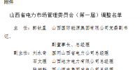 山西省第一屆電力市場管理委員會成立 成員有調(diào)整