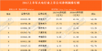 2017上半年火電行業(yè)上市公司凈利潤排行榜