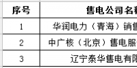 青海電力交易中心有限公司關(guān)于售電公司 公示結(jié)果的公告