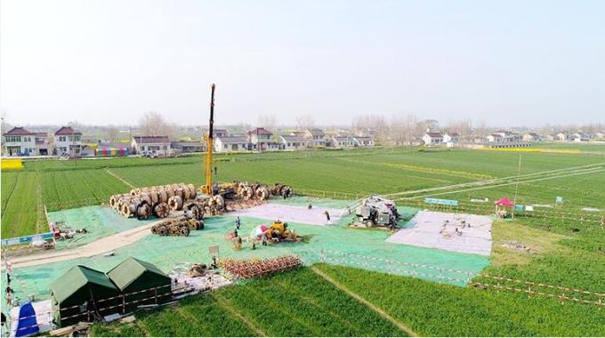 泰州±800千伏換流站至500千伏雙草變輸電工程進入全面架線階段