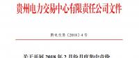 10億千瓦時(shí) 貴州《關(guān)于開展2018年2月份月度集中競價(jià)、掛牌交易的通知》