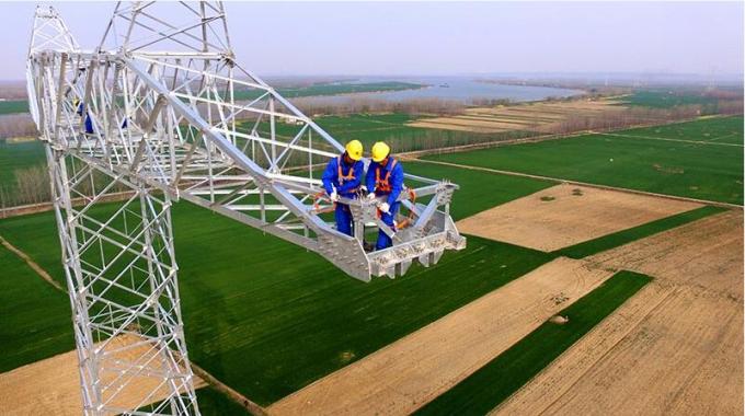 晉蘇線(xiàn)江蘇段完成首次鐵塔自檢消缺作業(yè)