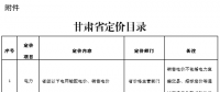 甘肅省定價(jià)目錄發(fā)布：涉及省級以下電網(wǎng)輸配電價(jià)、銷售電價(jià)