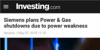 西門子并未計(jì)劃關(guān)停發(fā)電及<font color=