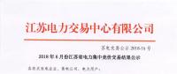 江蘇 | 2018年6月集中競(jìng)價(jià)交易結(jié)果：成交電量33.31億千瓦時(shí)！
