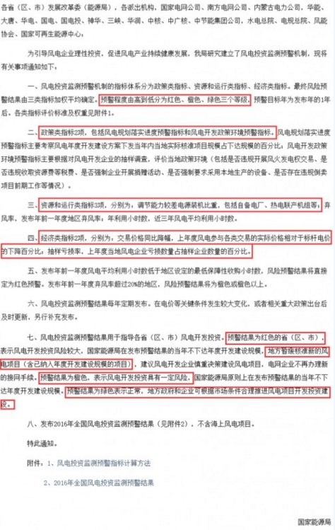 “三色預(yù)警”指導(dǎo)風(fēng)電開發(fā) 5個(gè)地區(qū)一片紅