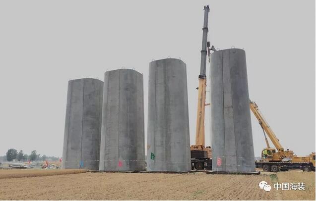 大唐滑縣項目首臺采用中國海裝120米輪轂高度鋼混塔筒機組完成吊裝