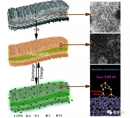 生物質(zhì)里開出了花：超薄Fe3C納米片助力鋰硫電池