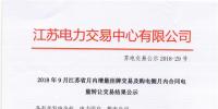江蘇9月增量掛牌及購電側(cè)月內(nèi)合同電量轉(zhuǎn)讓交易：分別成交電量14.296、3.02億千瓦時