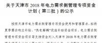 1917萬元！天津公示2018年電力需求側(cè)管理專項資金計劃（第二批）