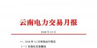 云南電力交易月報(bào)（2018年12月）：省內(nèi)<font color=