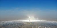 中國首個百兆瓦級熔鹽塔式光熱電站在建成